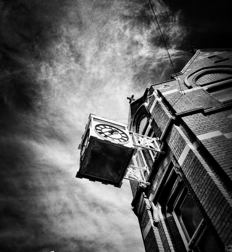 Clock, PTSB building, Baggot Street Bridge, Dublin