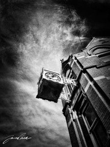Clock, PTSB building, Baggot Street Bridge, Dublin