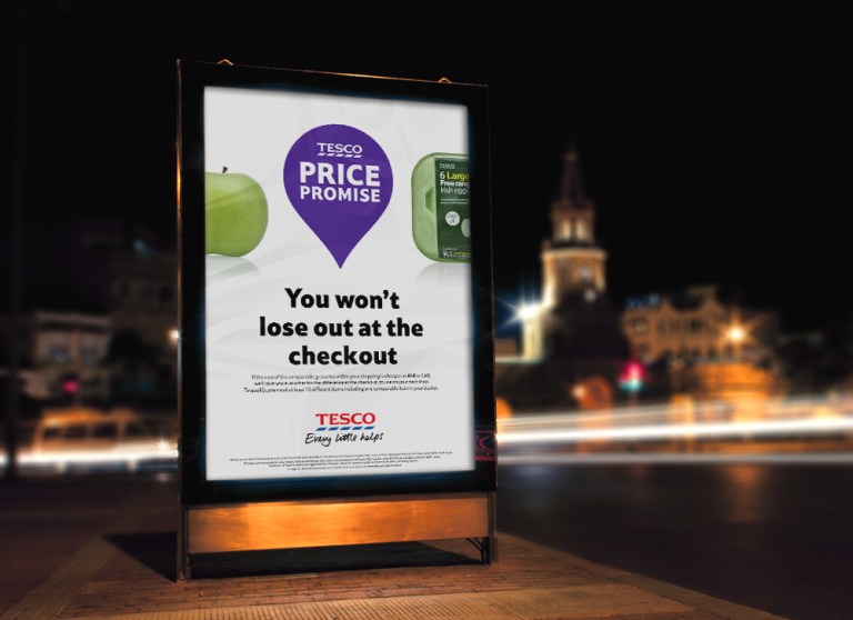 Outdoor campaign with multiple 6 sheets and bus shelter wraps