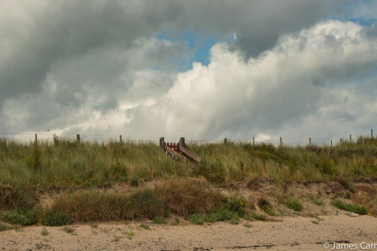 Red gate. Termonfeckin beach, Co. Louth