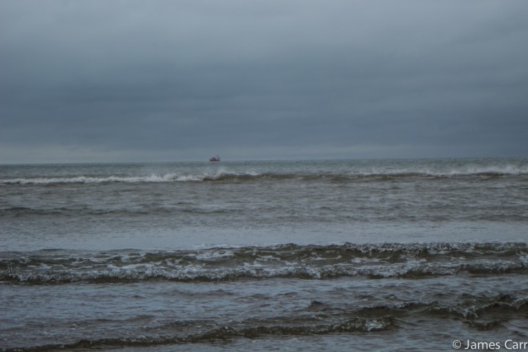 Lone fishing boat. Clogherhead, Co. Louth