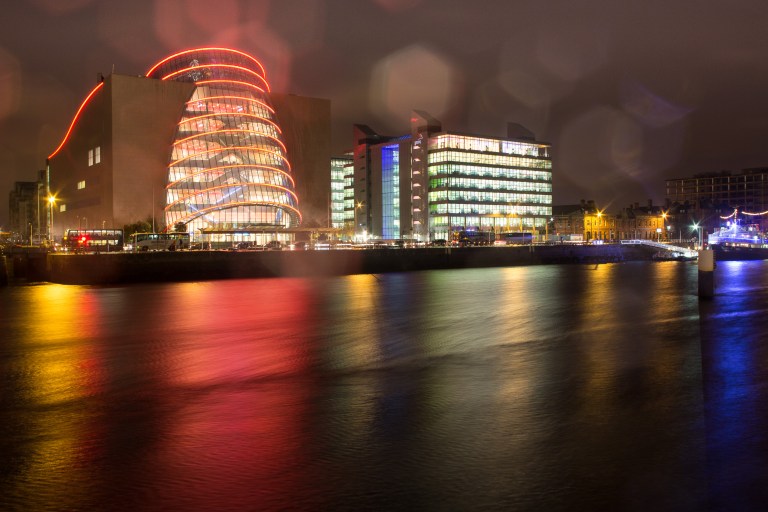 Rainy night, Convention centre, friday 23rd Jan 2015