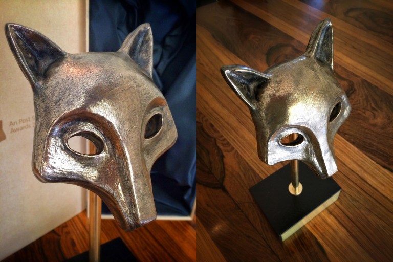 Our 'Fox' trophy design, made by Design Yard in Dublin.