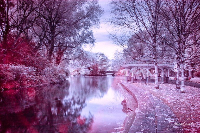 Infrared shot, taken with a two-minute exposure.