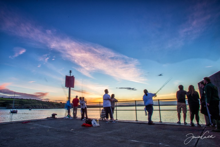 Catching sunset. Port Oriel.